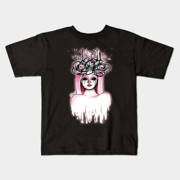 Beautiful Nightmare Kids T-Shirt by Lyxy